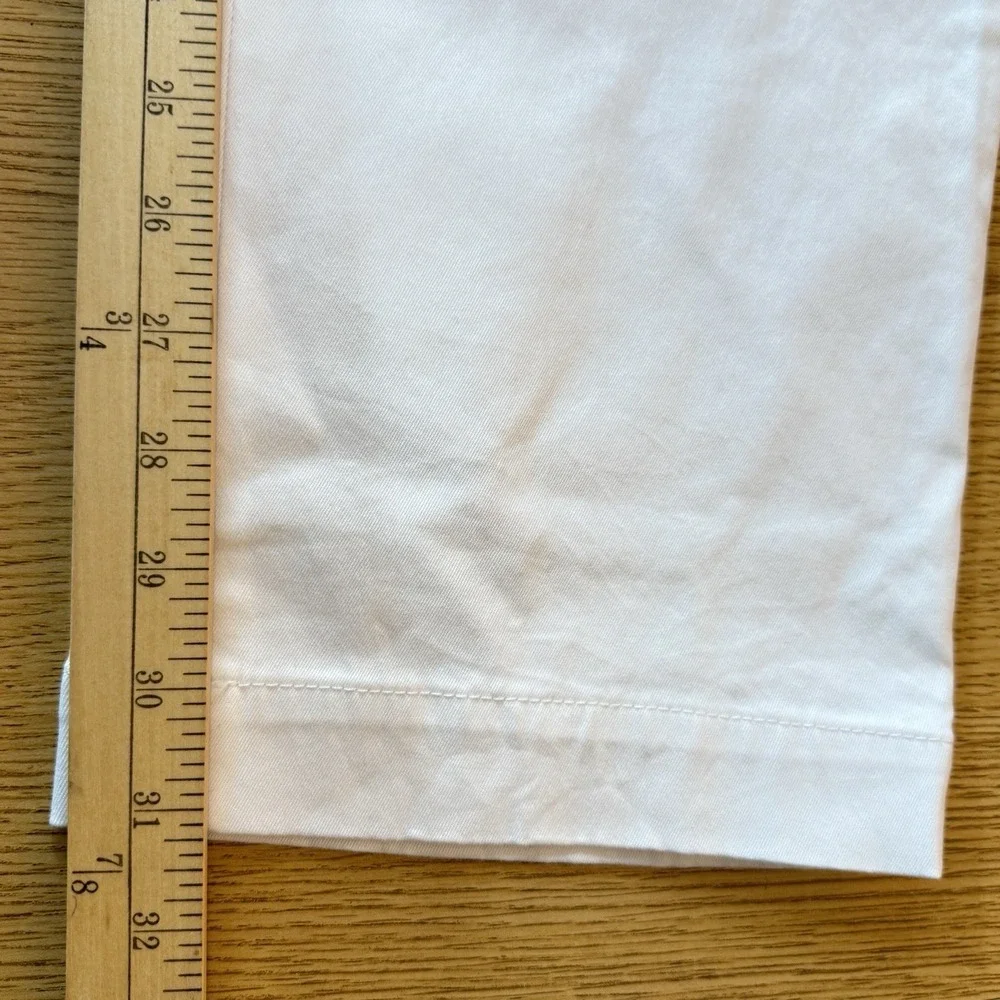 Banana Republic Aiden Slim Fit Chino Pant White Stretch Men Tag 35x32 Real 36x31
